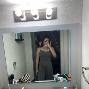 Grey Mid thigh Jumpsuit